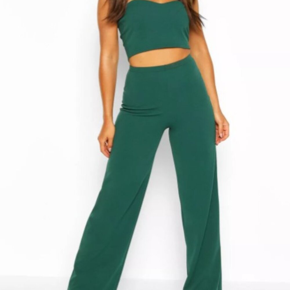 Bandeau Bralette and Wide leg pant set